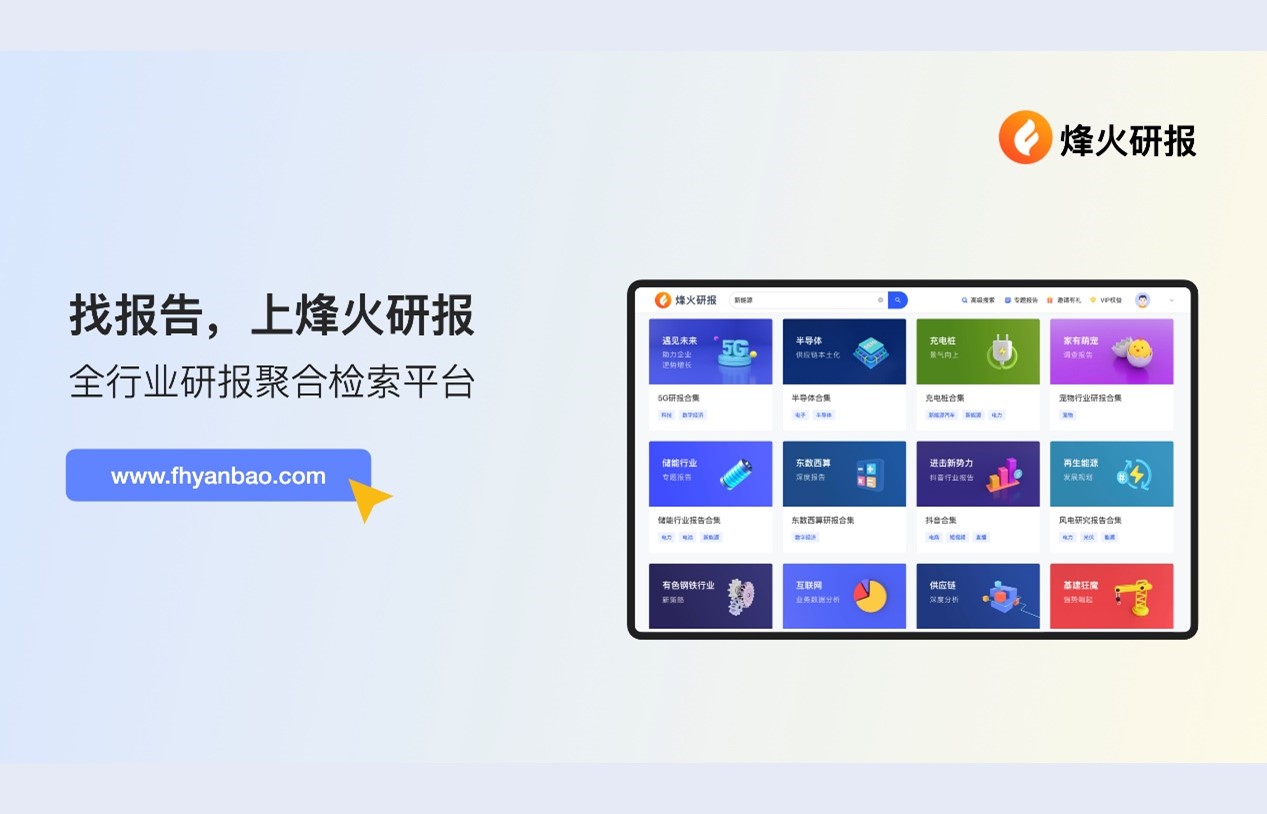 烽火研报——实时全面的研究报告聚合搜索平台网站