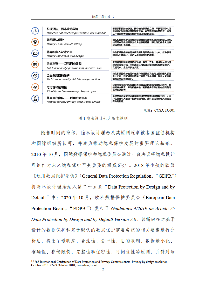 【大数据技术标准推进委员会】隐私工程白皮书