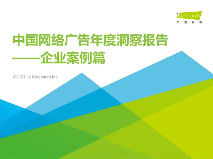 2021中国网络广告年度洞察报告之产业篇