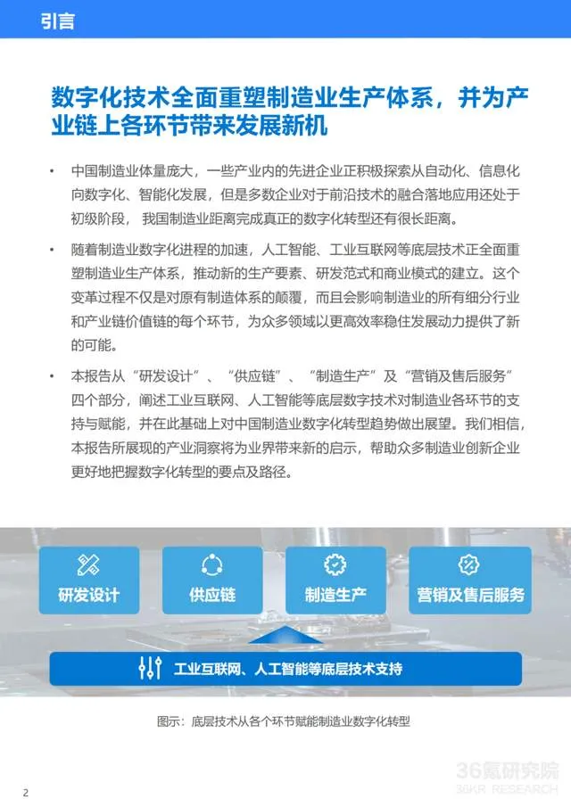 【36氪研究院】2023年中国制造业数字化转型研究报告