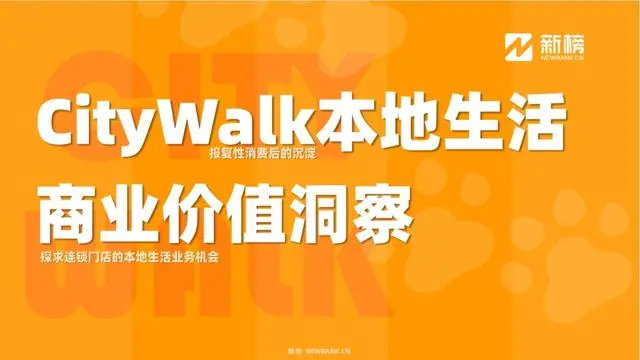 新榜-Citywalk本地生活商业价值洞察报告